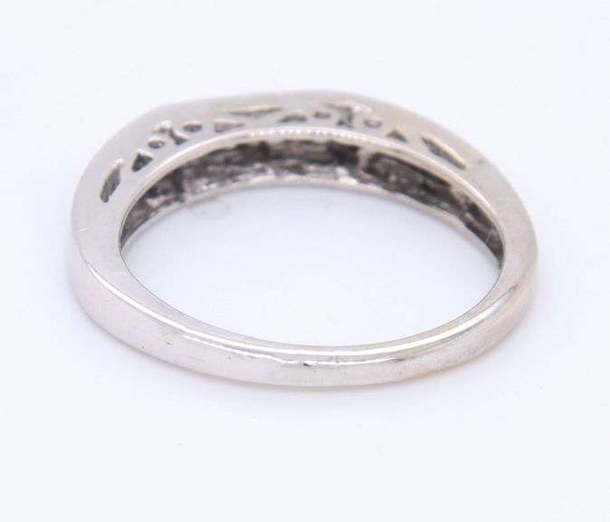 Sparkling White Gold 0.35ctw Channel Set Diamond Band