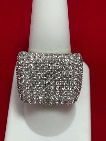 CERTIFIED 14K GOLD AND DIAMOND RING 5.50 CARAT