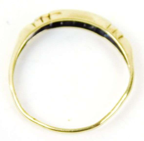 Pretty Antique 10K Diamond Band, Size 5