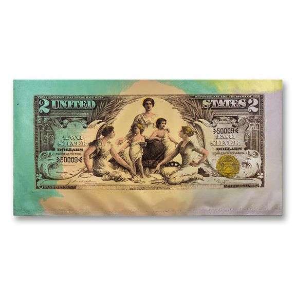 1896 Silver Certificate ($2) by Steve Kaufman