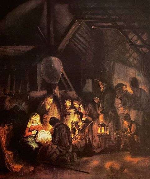Rembrandt van Rijn, The Adoration of the Sheperds