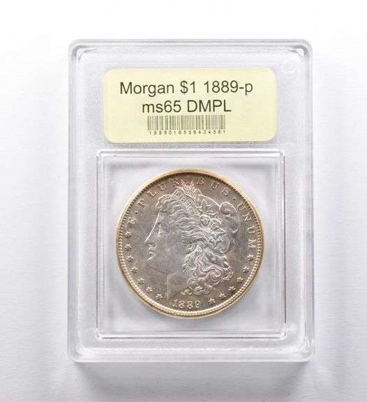 MS65 DMPL 1889-P Morgan Silver Dollar USCG
