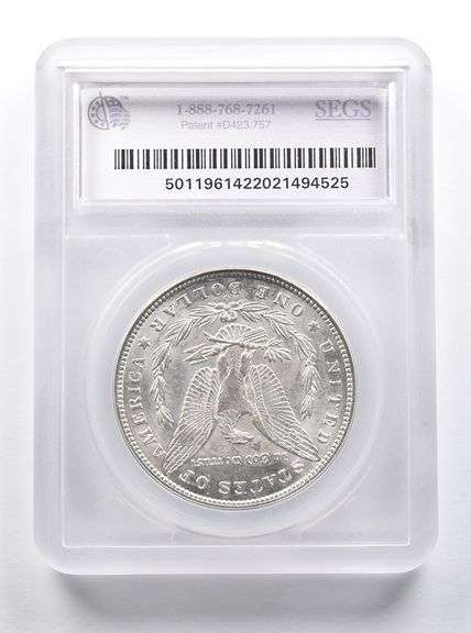 MS62 1890-O Morgan Silver Dollar SEGS