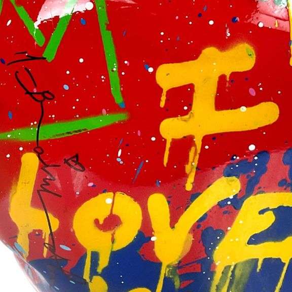 Flying Balloon Heart by Mr Brainwash