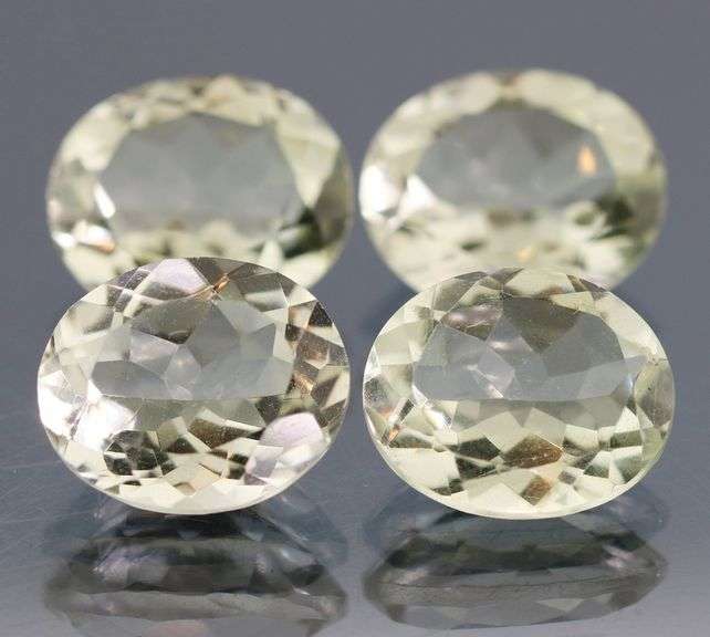 Brilliant 16.18ct natural platinum green Amethyst set