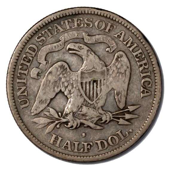1876 S With Motto Seated Half Dollar