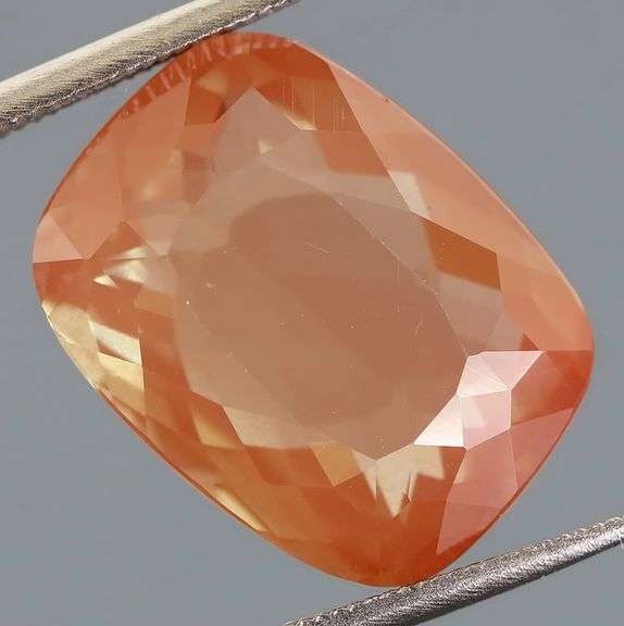 Glorious! 8.97ct color shifting peach and green Andesine