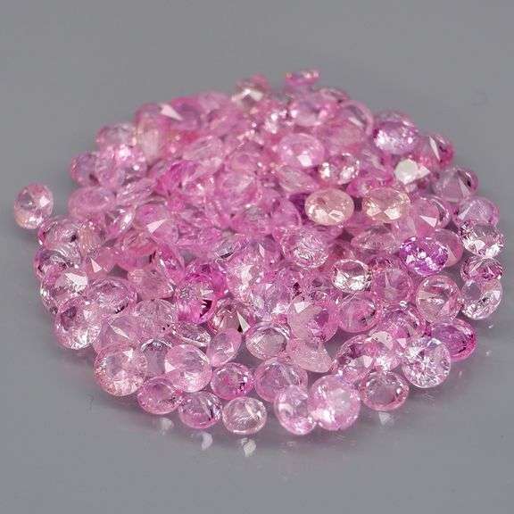 Rare heated only 6.83ct pink Sapphire set