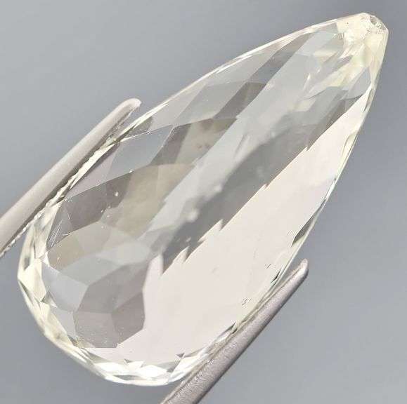 Remarkable 21.89ct high fire platinum blonde Kunzite