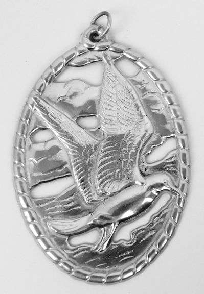 1985 Gorham Sterling Dove Ornament or Pendant