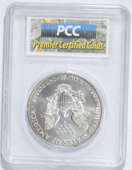 MS70 1999 American Silver Eagle - .999 Fine Silver - Graded PCC