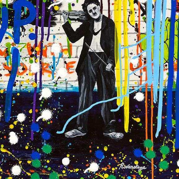 Chaplin and Hardy by Rovenskaya Original