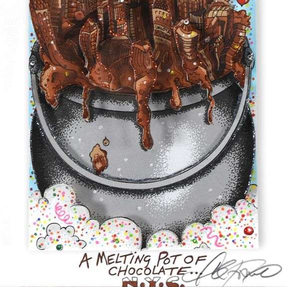A Melting Pot of Chocolate...NYC by Fazzino, Charles