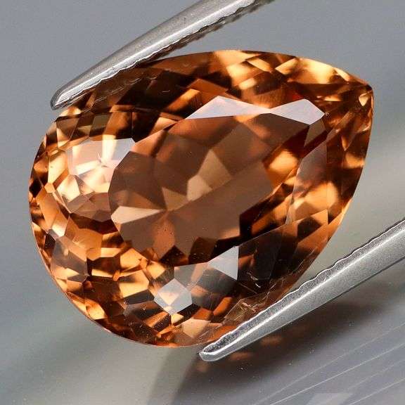 Lovely 10.02ct pear cut Imperial Topaz