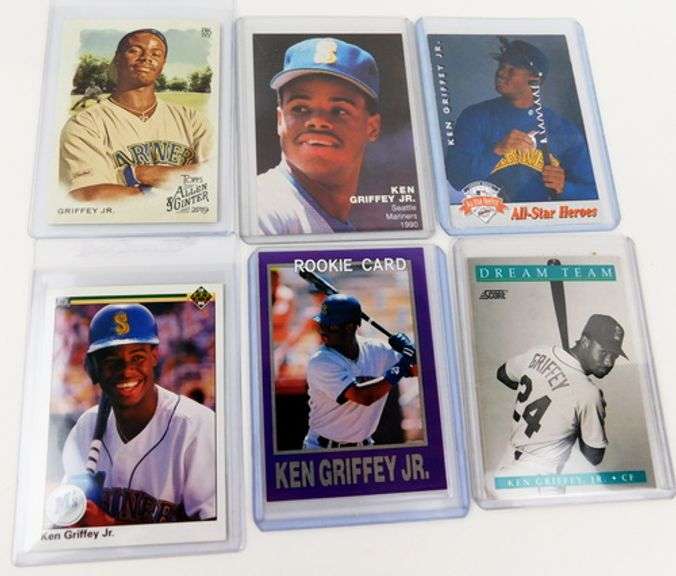 6 Ken Griffey, Jr. Baseball Cards