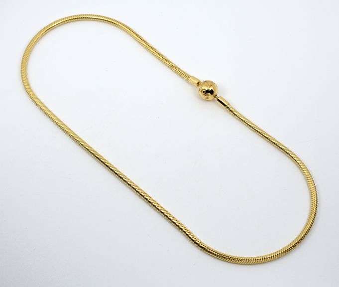 Valuable 14k Pandora Snake Necklace