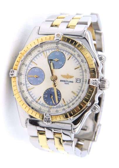 Breitling Chronomat 40mm Automatic Watch with White Mop Dial