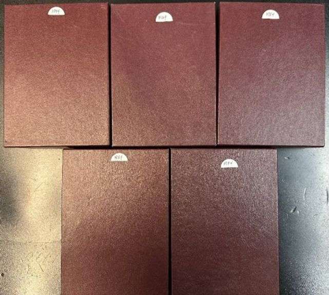 Five (5) 1984 Prestige Proof Sets. Original box with COA