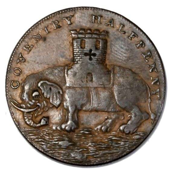 1793 Lady Godiva 1/2 Penny Condor Token