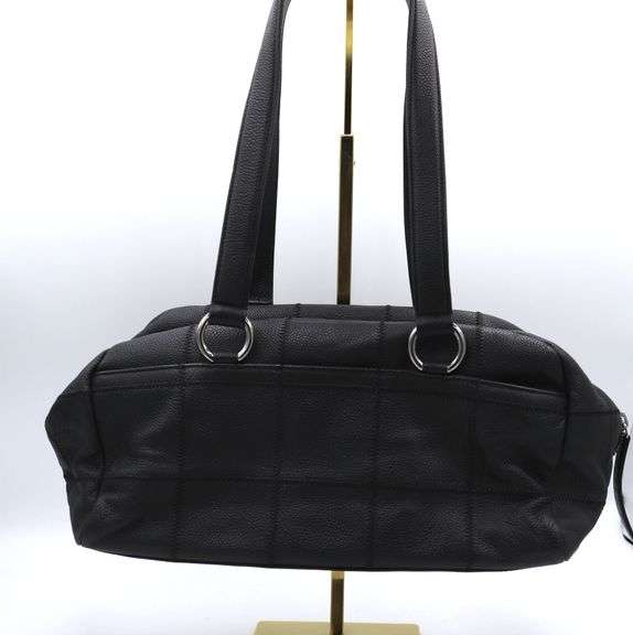 Chanel Wild Stitch Quitled Caviar Leather East West Bowler Bag