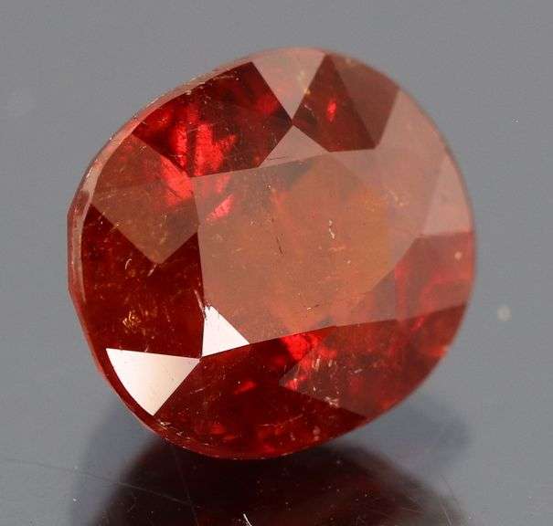 Fiery 5.42ct top red orange Spessartite Garnet
