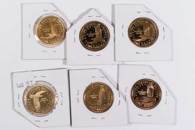 6 Sacagawea Proof Dollars