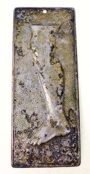 Vintage Leg Ex Voto or Milagro