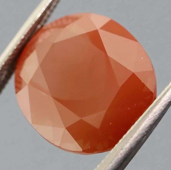 Large collectors 6.77ct blood orange Andesine Labradorite