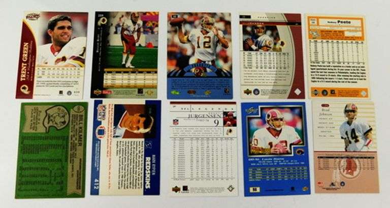 10 Washington Redskins QB Football Cards