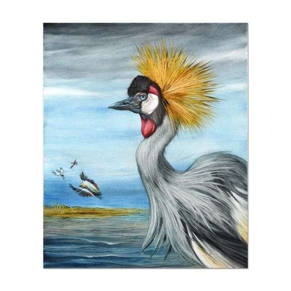 Grey Crane by Katon Original
