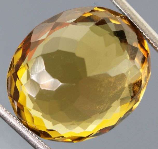 Collectors 13.22ct oval rich golden Citrine