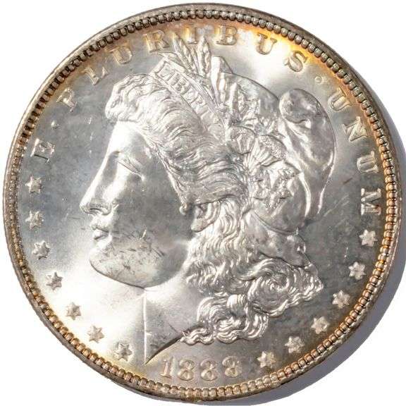 1888 Frosty White BU Morgan Dollar