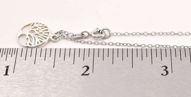 Sterling Silver Tree Of Life Pendant Necklace