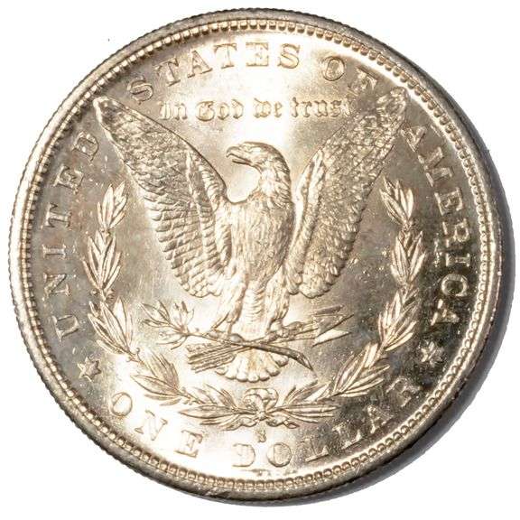1882-S Frosty White BU Morgan Dollar