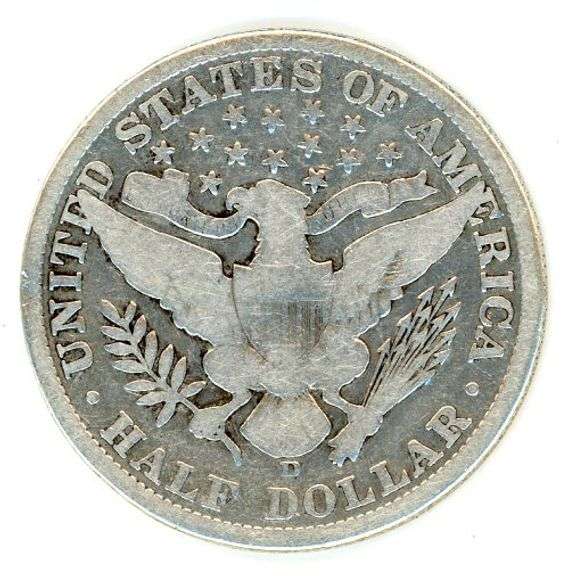 1908-D Barber Half Dollar