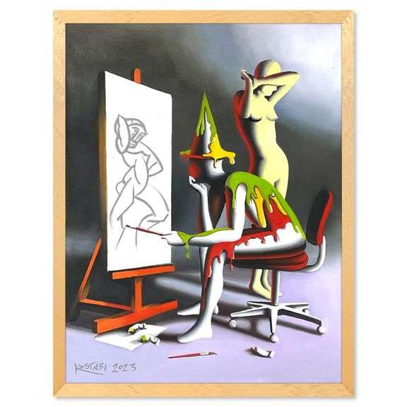 Beauty has its Duty But the Idea is Everything by Kostabi