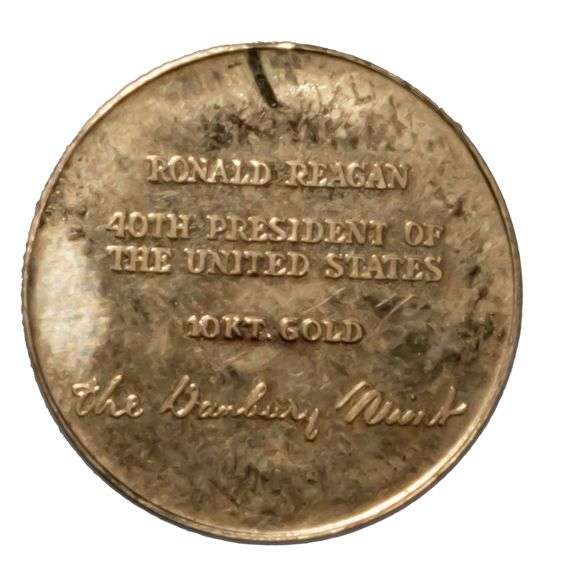 1981 Danbury Mint 10 K Gold Medal Coin