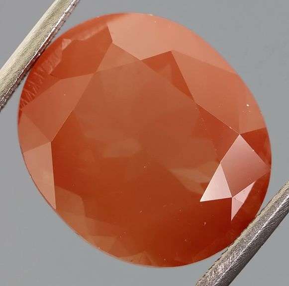 Large collectors 6.77ct blood orange Andesine Labradorite