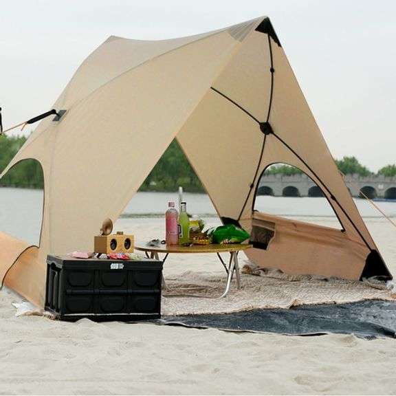 Quick-Setup Beach Tent: 2-3 Person Sun Shelter