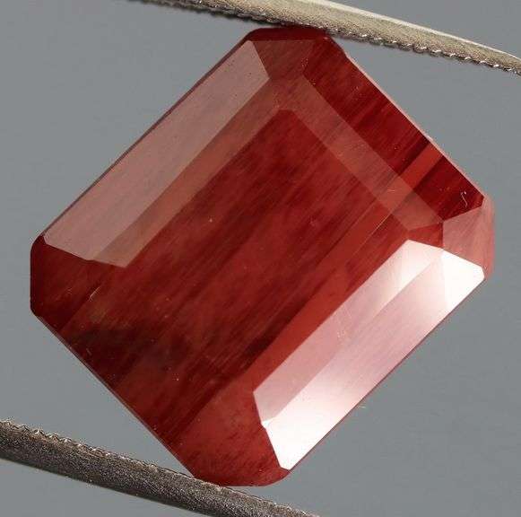 One of a kind! 8.64ct top imperial red Andesine!