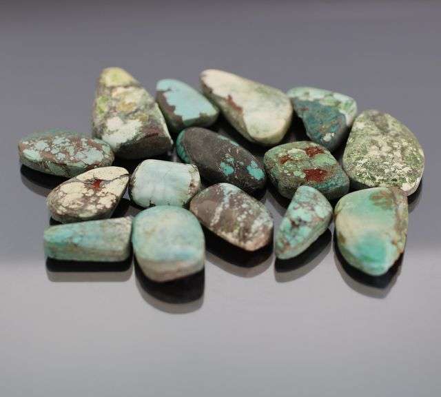 Lovely 181ct Turquoise rough cabochon set