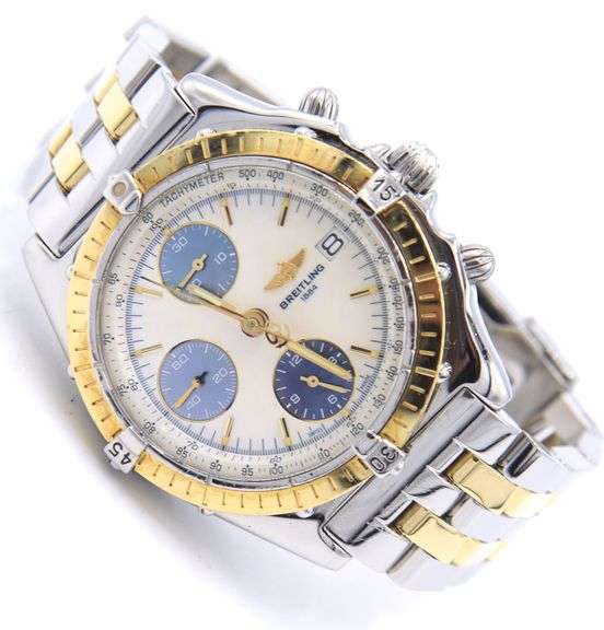 Breitling Chronomat 40mm Automatic Watch with White Mop Dial