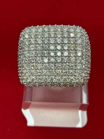 CERTIFIED 14K GOLD AND DIAMOND RING 5.50 CARAT
