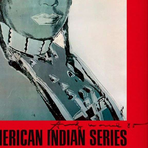 The American Indian Series (Red) by Warhol