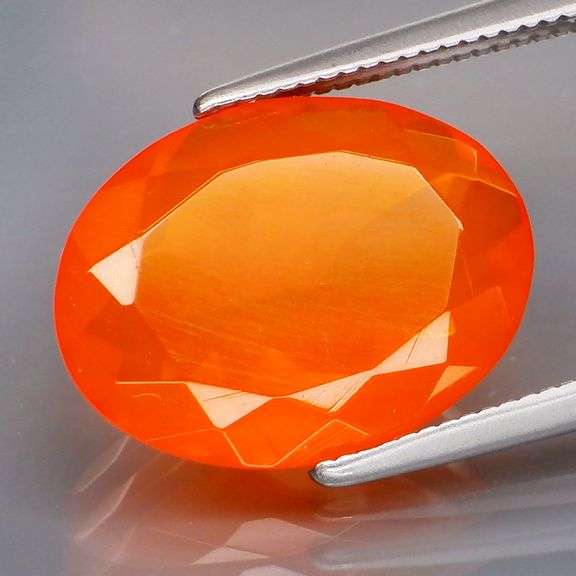 Rich mandarin orange 3.08ct Mexican Fire Opal