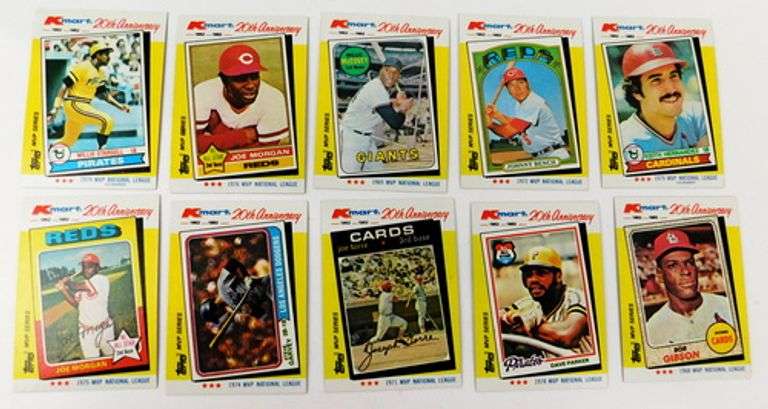 10 Topps 1982 MVP Series Baseball Cards
