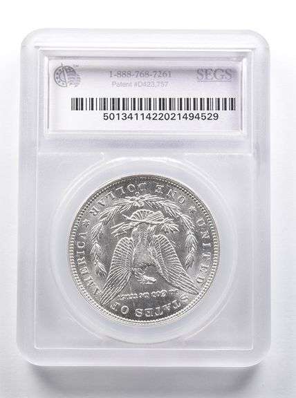 AU55 1894-O Morgan Silver Dollar SEGS