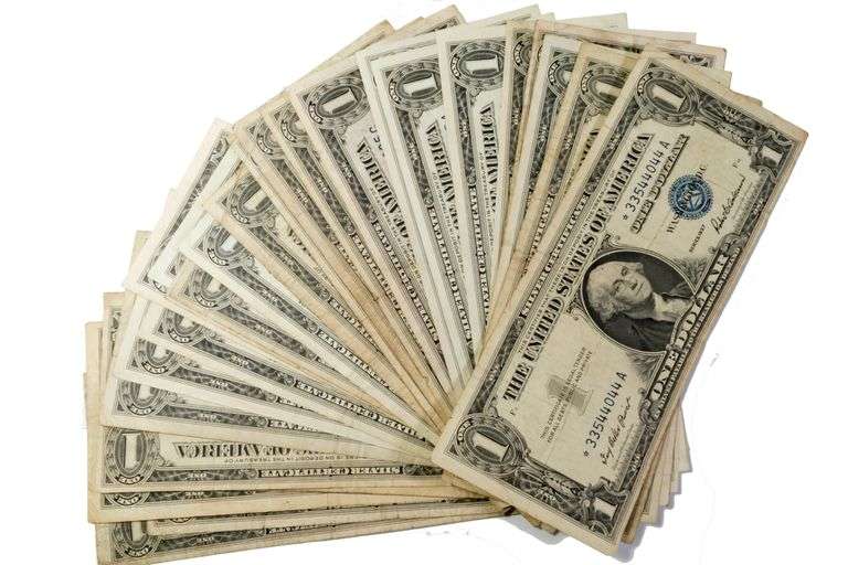 30 Mixed Series $1 Silver Certificates