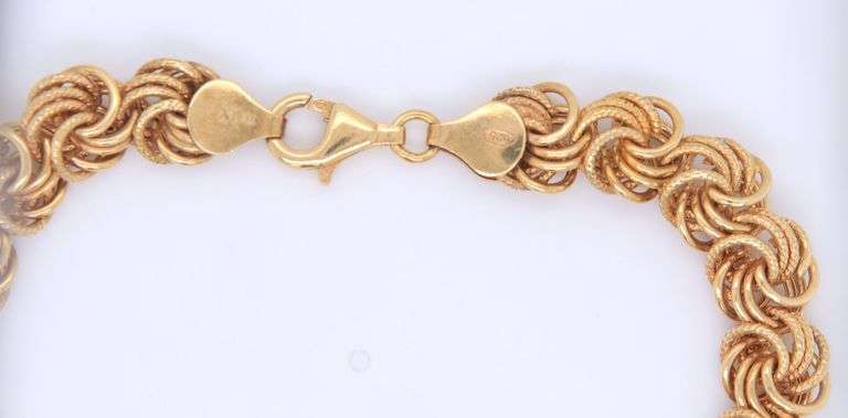 Italian 925 sterling silver woven bracelet