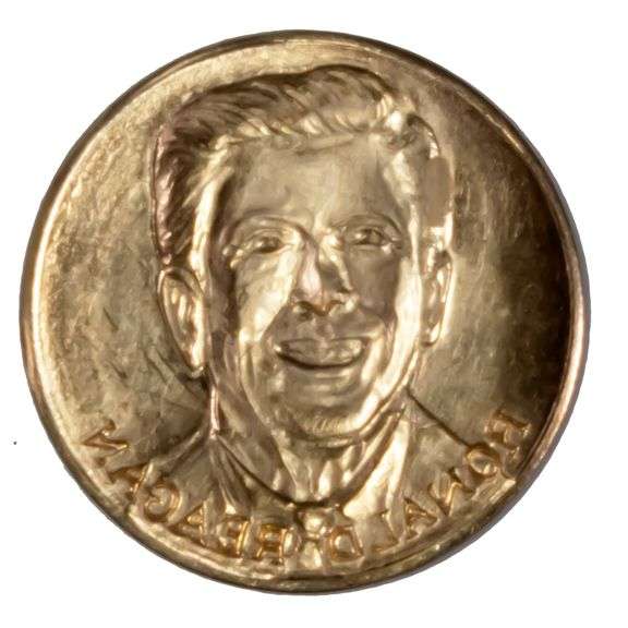 Reagan 10 K Gold Medal Coin
